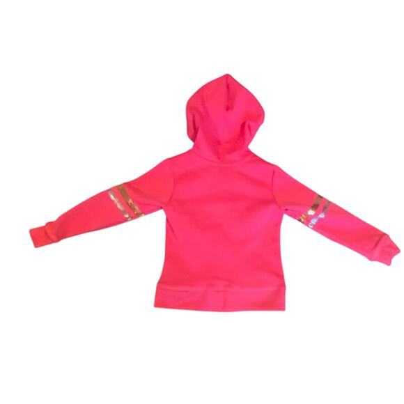 Vintage Y2K Baby Phat Girls Hoodie Pink Glitter Logo Zip Up Size S (4) Hooded - Picture 2 of 5